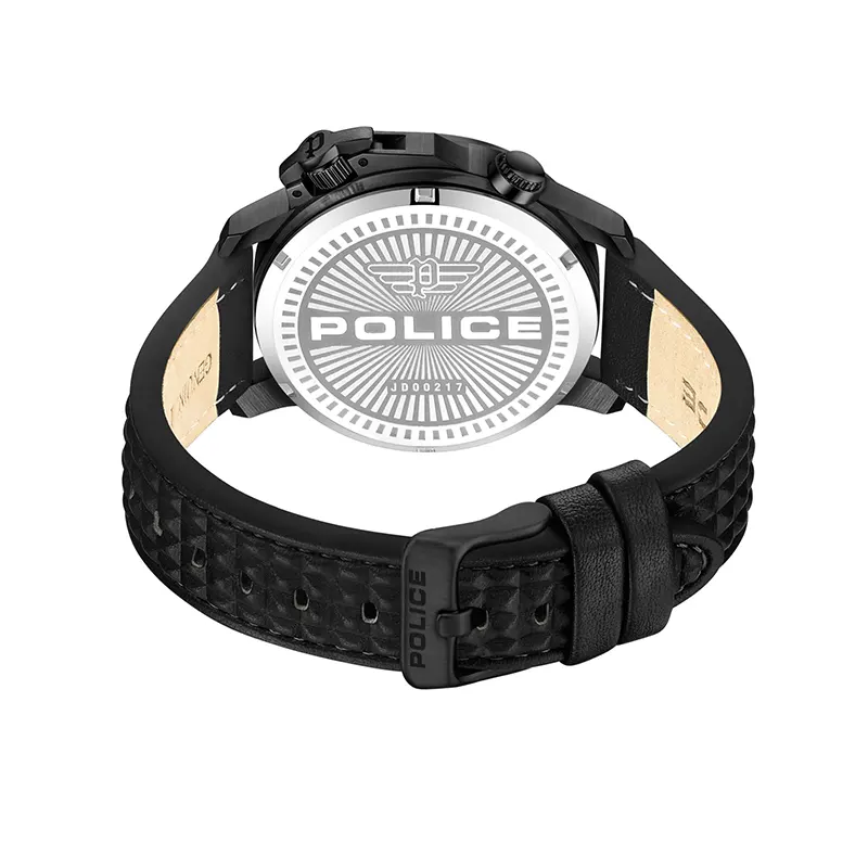 Police Automated Black Dial Black Strap Men's Watch | PEWJD0021701